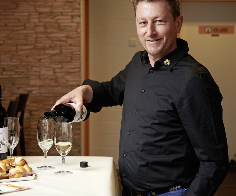 Wein bei Baeckerei Voland Rene Schweizer Pistor Inspiration