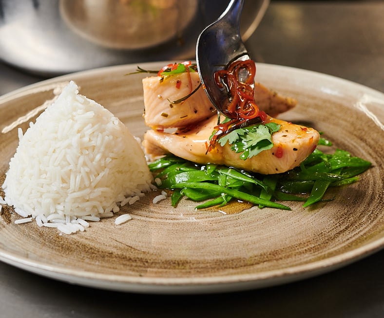 Privatklinik Wyss Lachsmedaillon Gericht