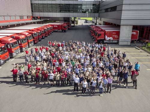 Arbeiten bei Pistor Jubiläum winken